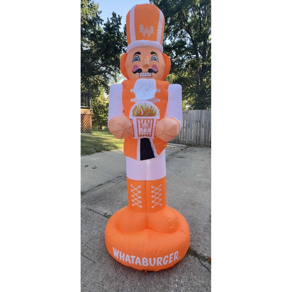 NEW Whataburger‎ Nutcracker Holiday Inflatable Yard Decoration 7Ft Limited RARE